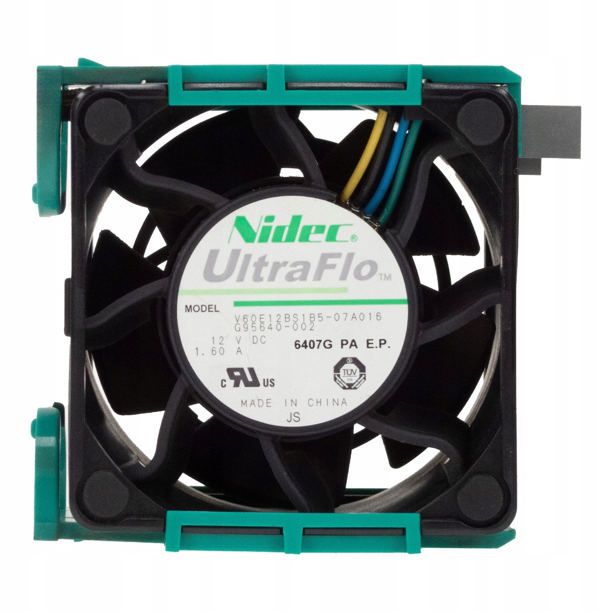 Nidec Ultraflo V60E12BS1B5-07A016 G95640-002 6-PIN 12V 1.6A 60x60x38mm