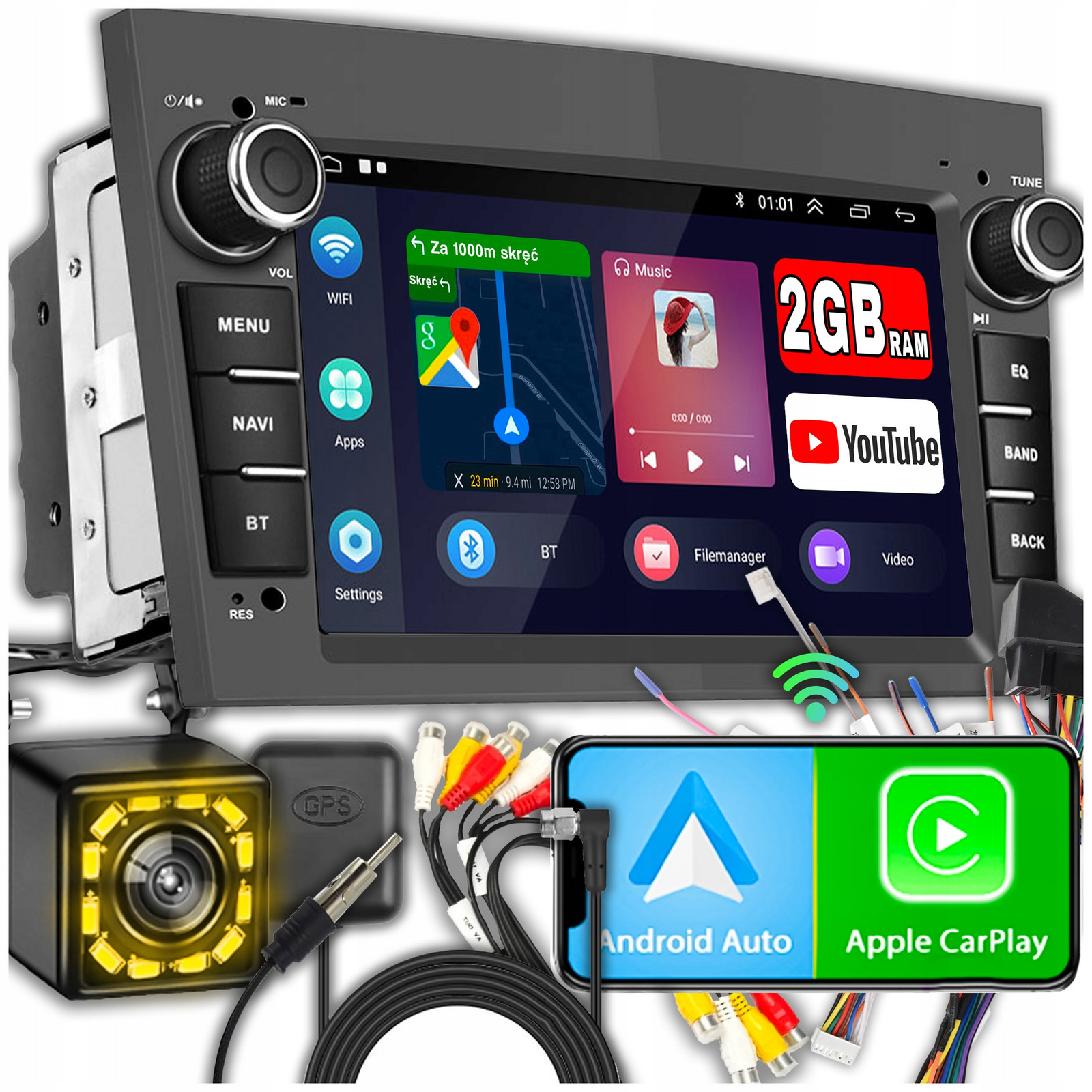 Rádio pro Opel Vectra C Zafira Astra H Vivaro Meriva Signum Android Carplay