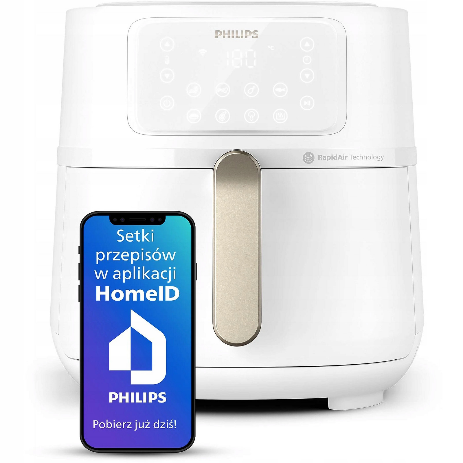 Fritéza bez tuku Airfryer Philips XXL série 5000 HD9285/00 7,2L