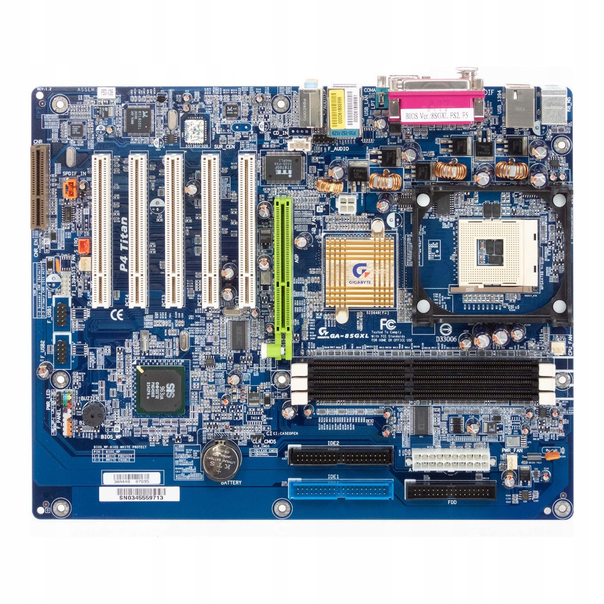 Gigabyte GA-8SGXL Socket 478 Ddr SiS 648FX Pci Agp Atx