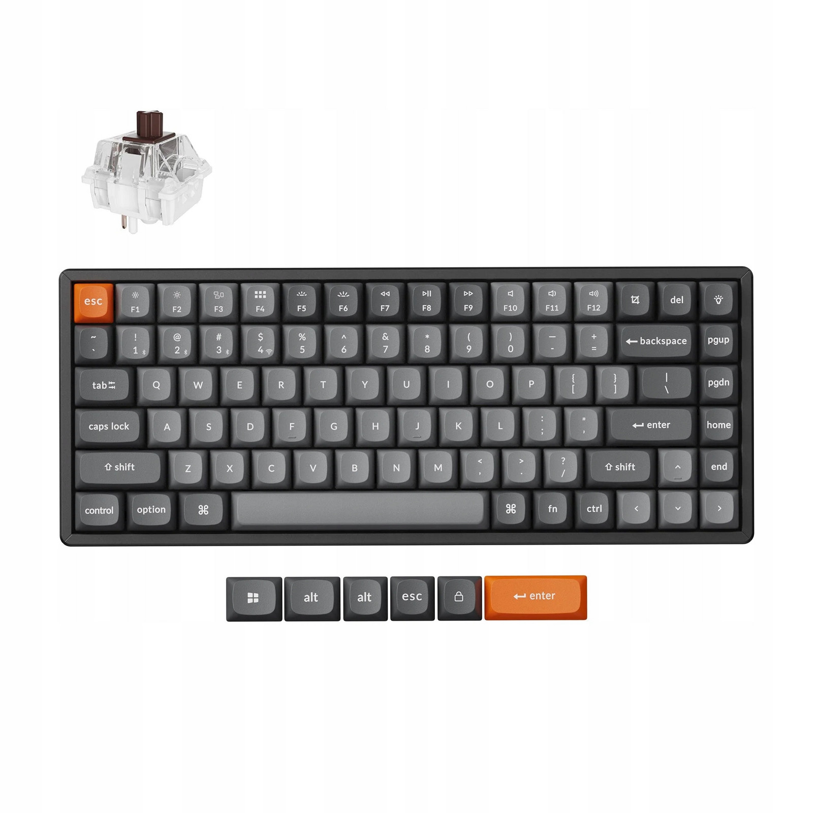 Keychron K2 Max Bezdrátová mechanická klávesnice 75%, 2.4 GHz K2M-C3