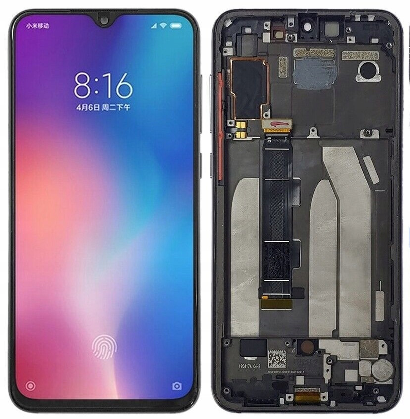 LCD Displej Pro Xiaomi Mi 9 Se Rámeček Černý Incell