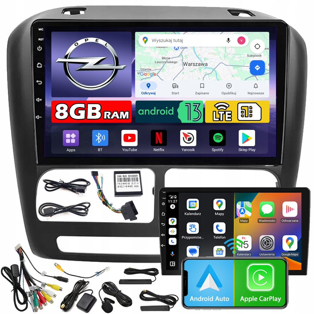 Ncs Autorádio ZQ9 Opel Combo 2011-2018 Android Navigace 8GB Lte