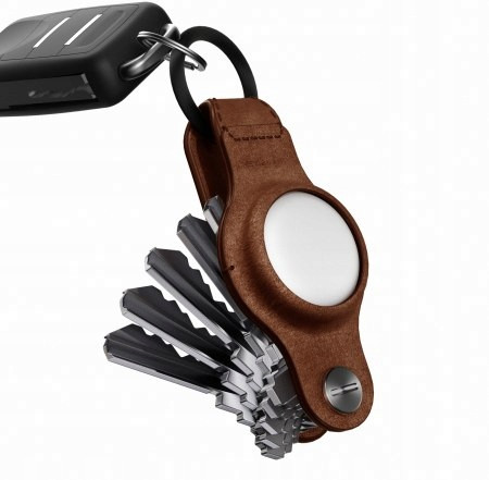 KeySmart Air Leather organizér na klíče z pouzdro na AirTag vyrobený z kůže