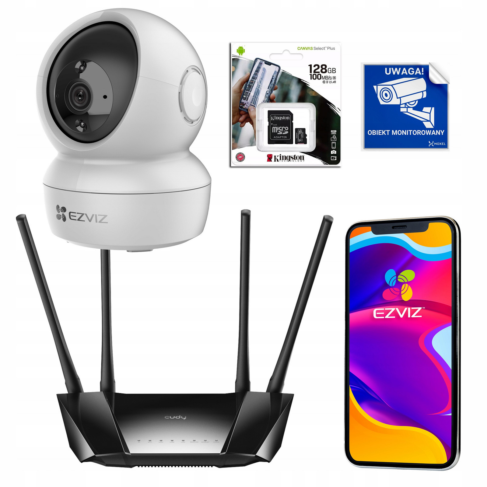 Monitorovací sada Ezviz Domácí monitoring WiFi Router na Sim kartu