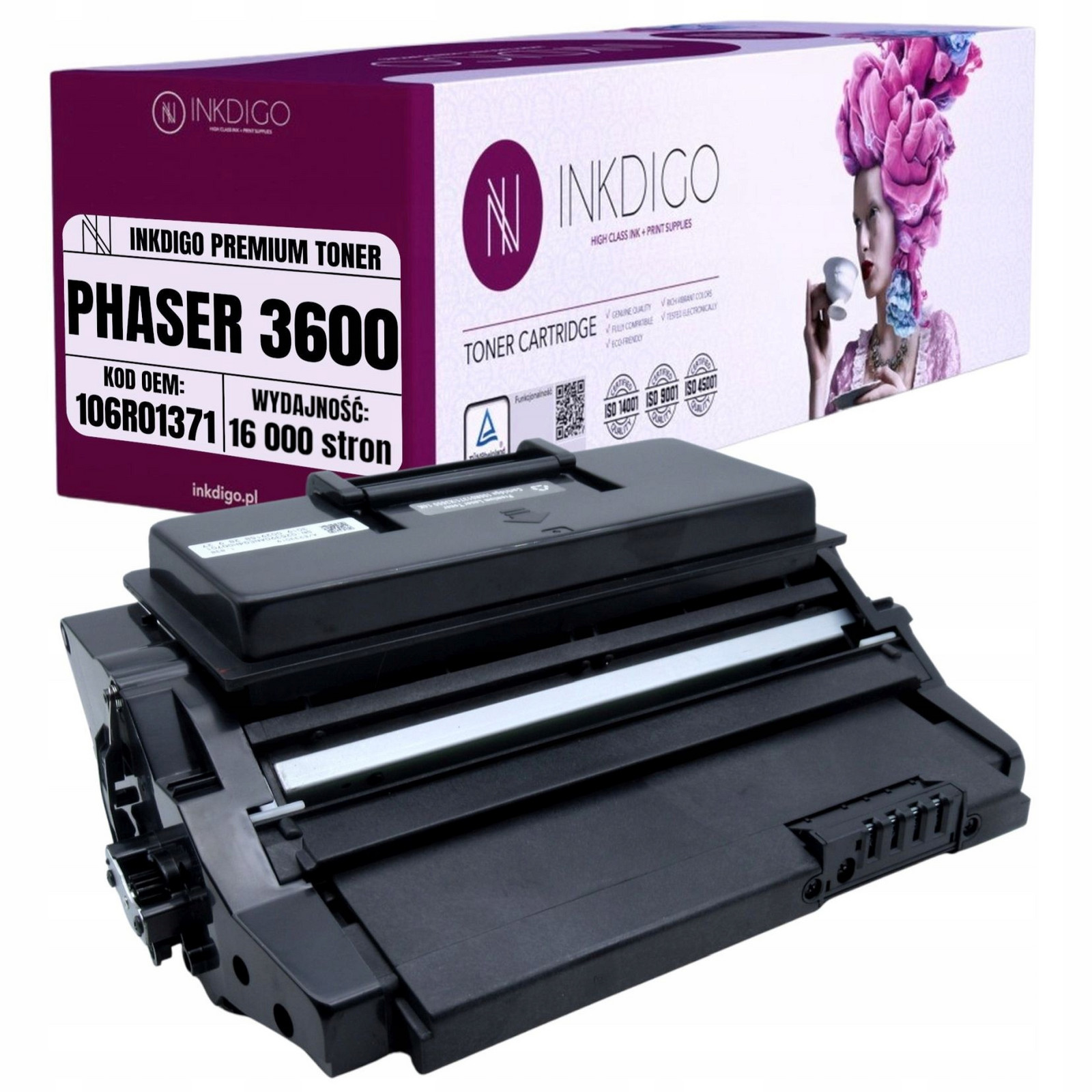 106R01371 Toner Náhrada Pro Tiskárny Xerox Phaser 3600