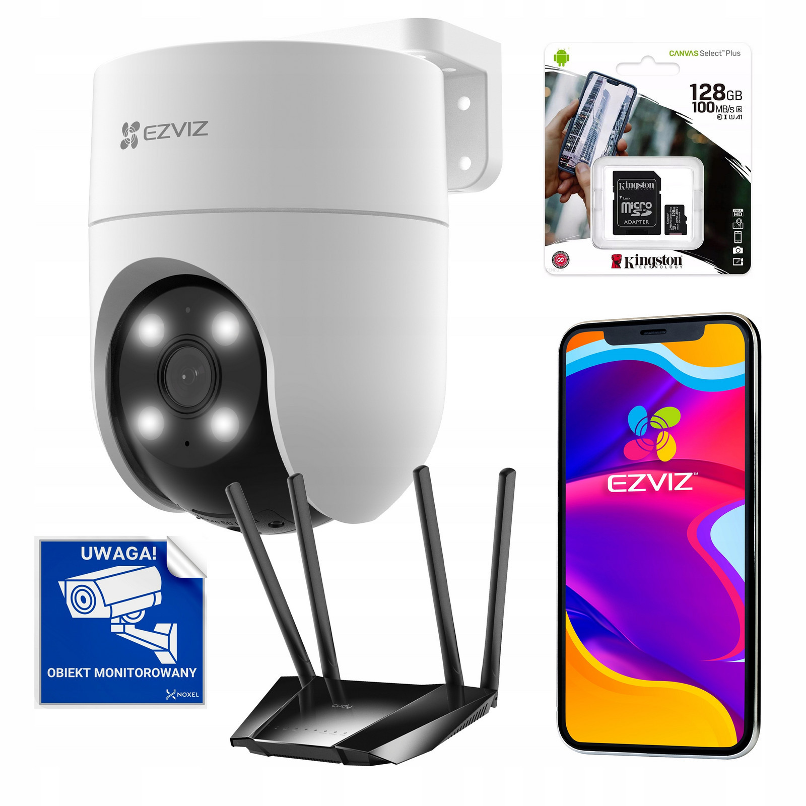 Monitorovací sada Ezviz Monitoring Externí WiFi +Router na Sim kartu