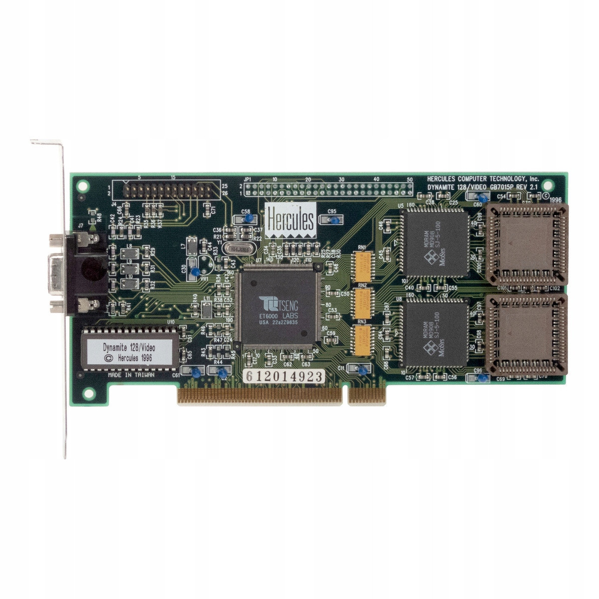 Herculs Dynamite 128/VIDEO GB7015P Rev 2.1 Tseng ET6000 2MB Pci