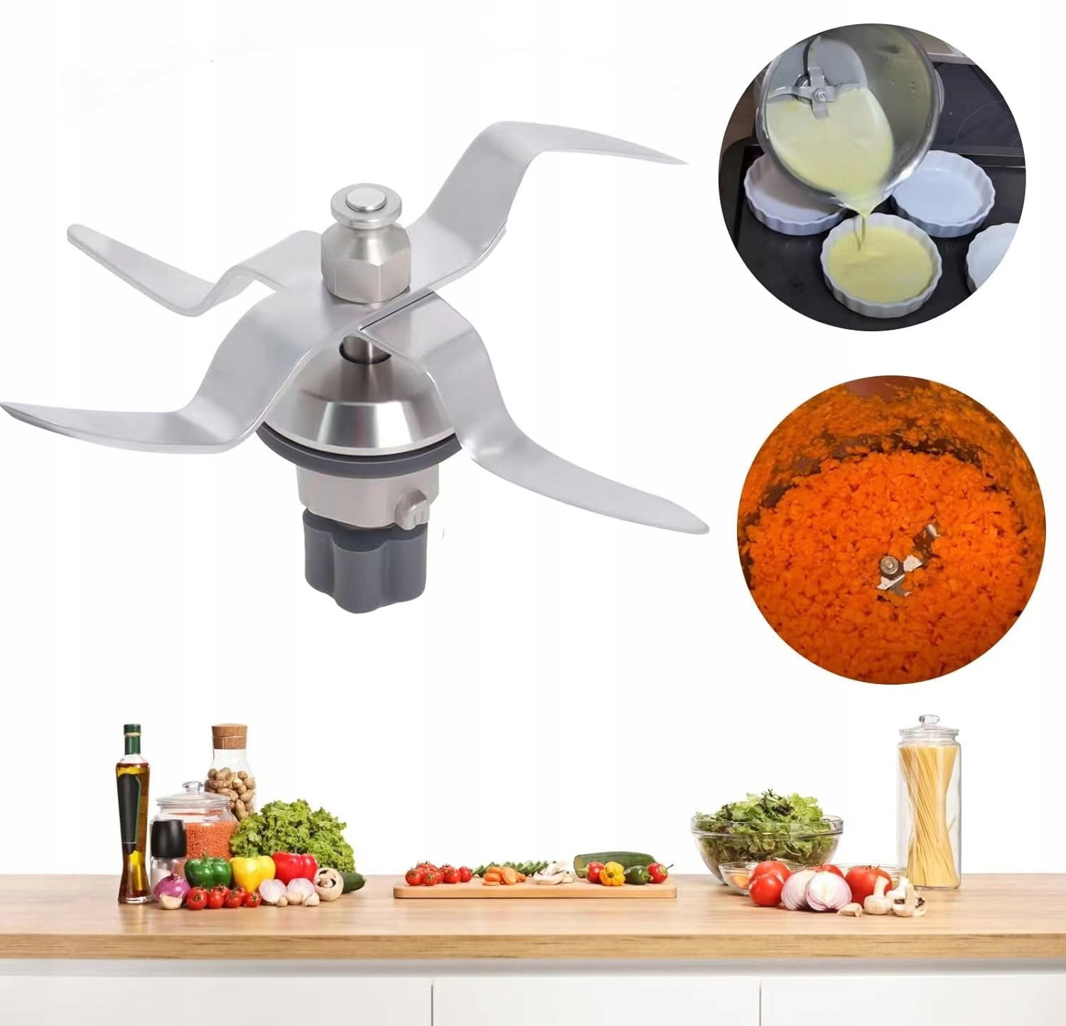 Nůž Pro Silvercrest Monsieur Cuisine Connect/monsieur Cuisine SMART,5 Zubů