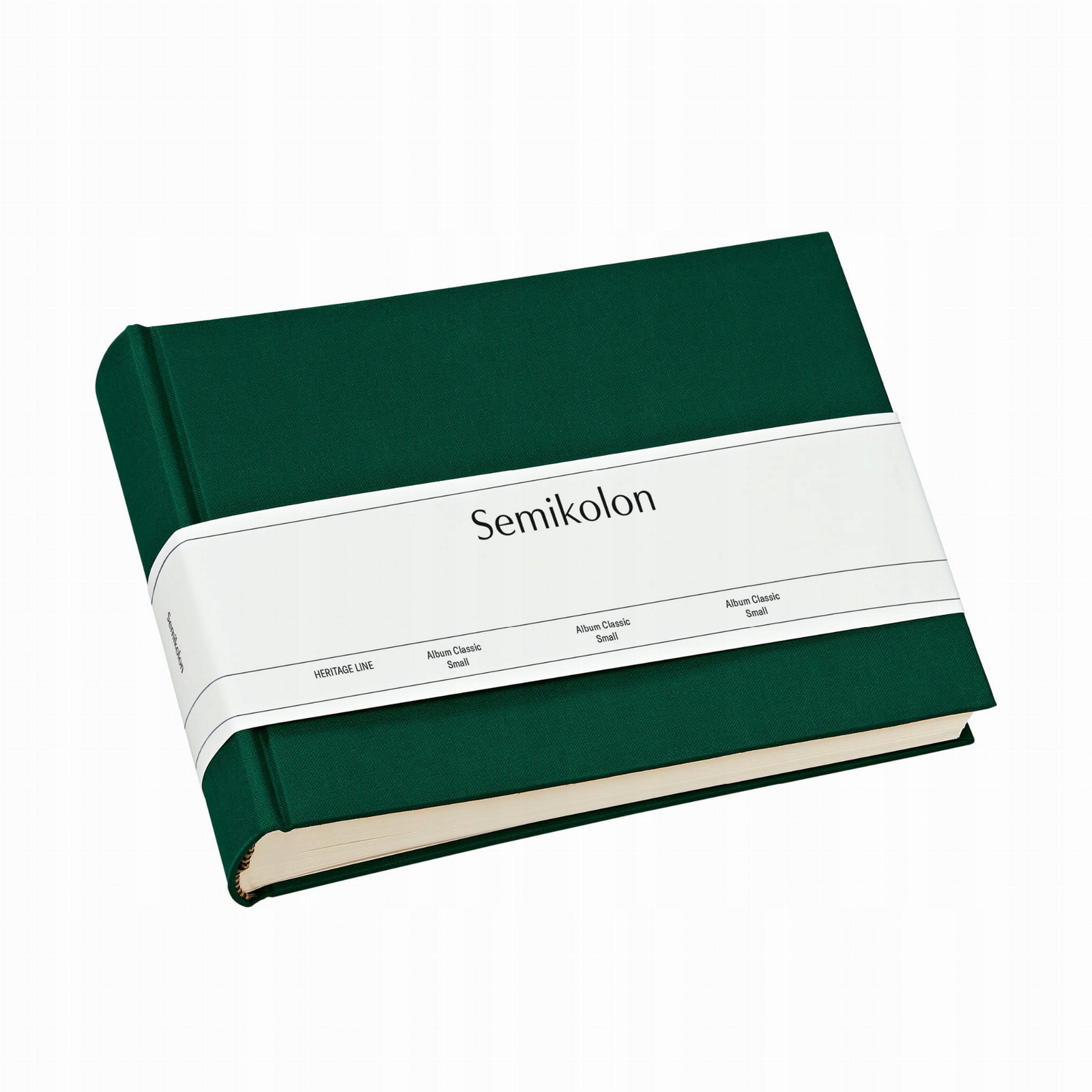 Album Semikolon Classic Small, krémové kartičky, forest