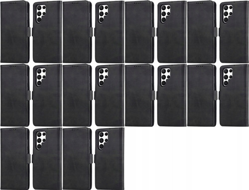 10x Pouzdro Černé Uzamykatelné Samsung Galaxy S22 Ultra