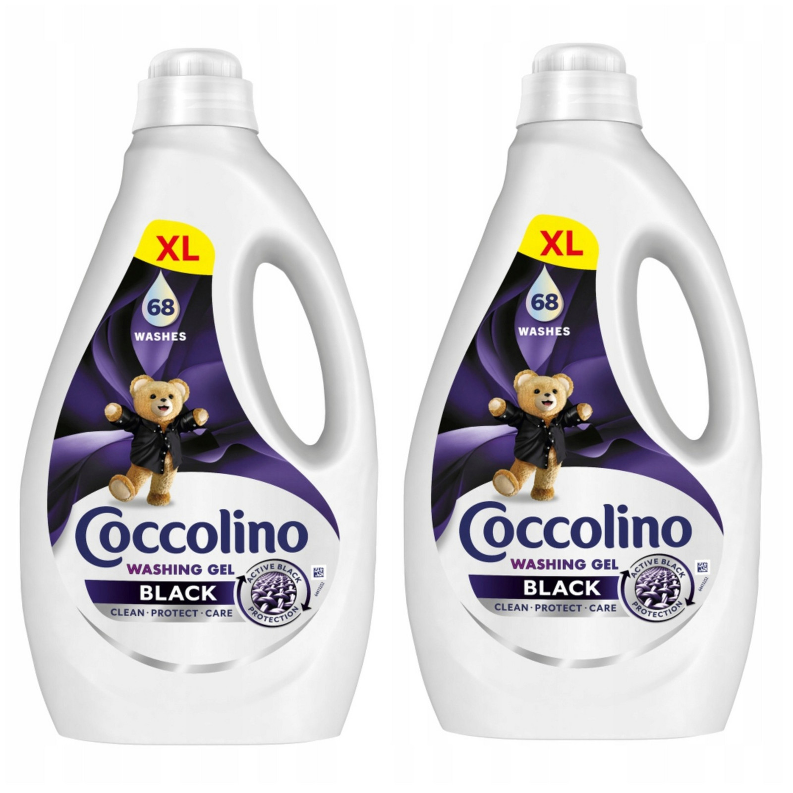 Gel Na Praní Tekutý Prací Prostředek Thanin Coccolino Care 128 Praní Černý 2x2,72L