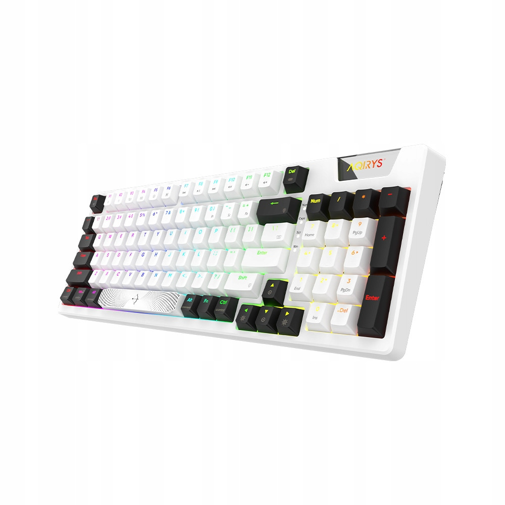 Aqirys Mechanická klávesnice 96%/95 kláves drátová Adara white/black