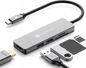 Hub Usb C 5V1 Hdmi Adaptér 4K 2 Usb Porty 3.0 Microsd Novoo R5