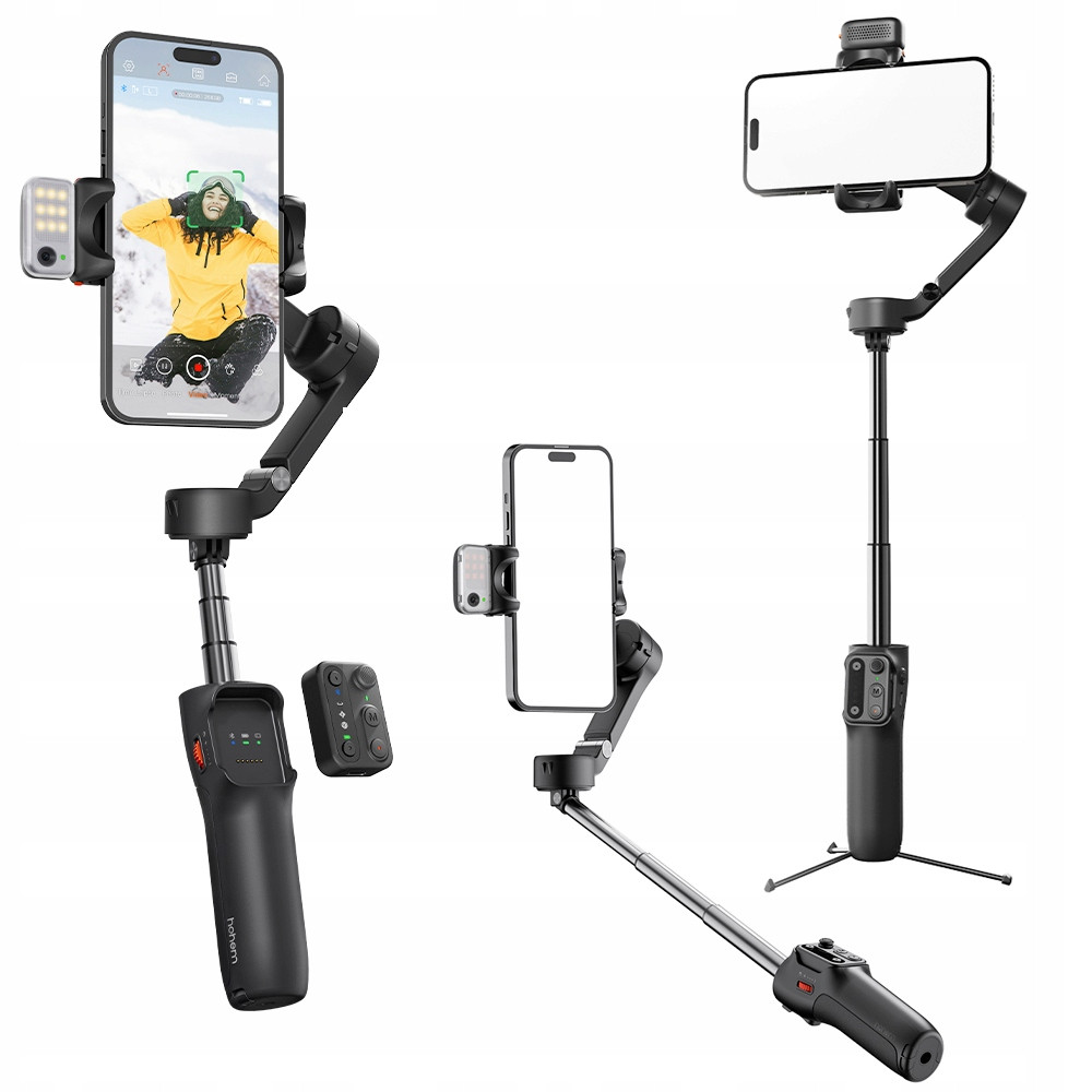 Gimbal Stabilizátor Hohem iSteady V3 Led lampa Pilot Selfie Stick Telefon