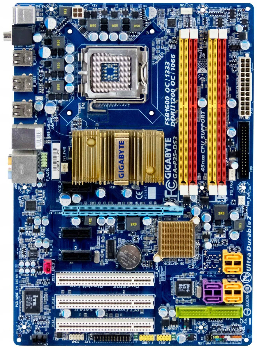 Gigabyte GA-P35-DS3 s.775 DDR2 Pci PCIe Atx