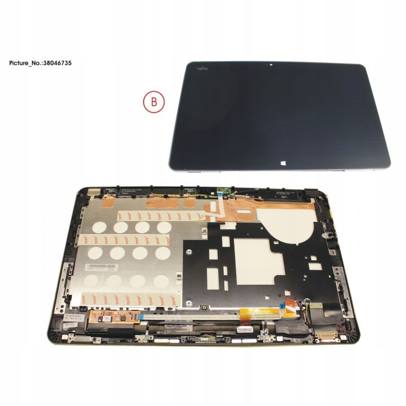 Nový kryt snímače Fujitsu Stylistic R726 LCD Assy FUJ:CP710447-XX