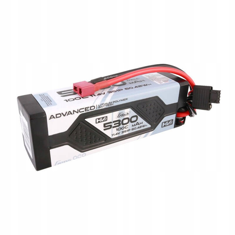 Gens Ace Výkonná Akumulátor Baterie Lipo 5300MAH 11.4V 3S1P 100C Hv Car Dean