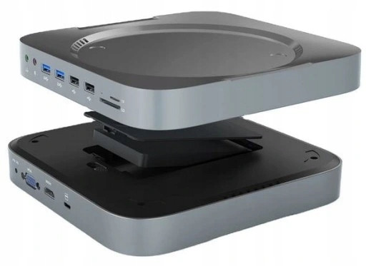 Dokovací Stanice 12 V 1 Mac Mini S Krytem Pevného Disku Hdmi+vga Stojánek