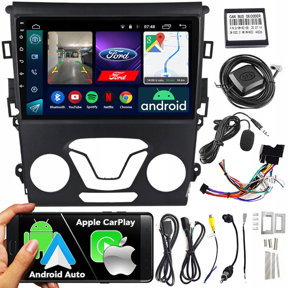 Autorádio Ncs RS-305 Ford Mondeo Mk5 2013-2018 Android Navigace