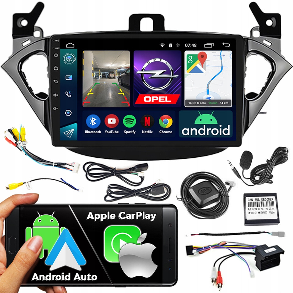 2DIN Ncs Autorádio RS-305 Opel Corsa E 2014-2019 Android Navigace