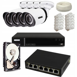 Monitorovací Sada Ip 4 Kamery 1080P