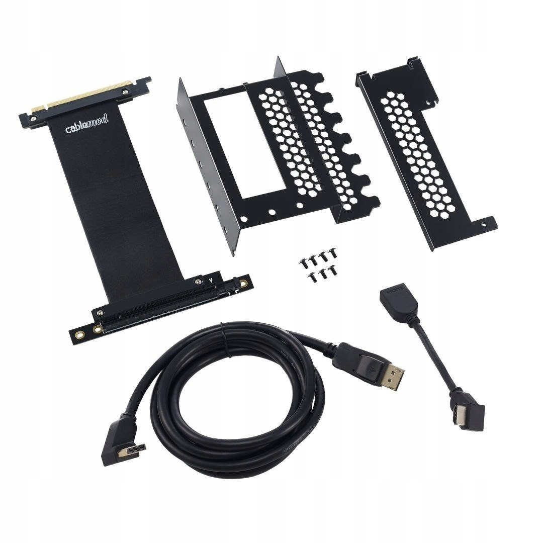 Vertikální držák grafické karty CableMod s typem riser PCIe x16, 1x DisplayP