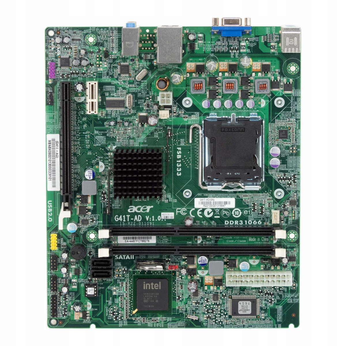 Acer G41T-AD V:1.0 Socket LGA775 DDR3 PCIe Dtx