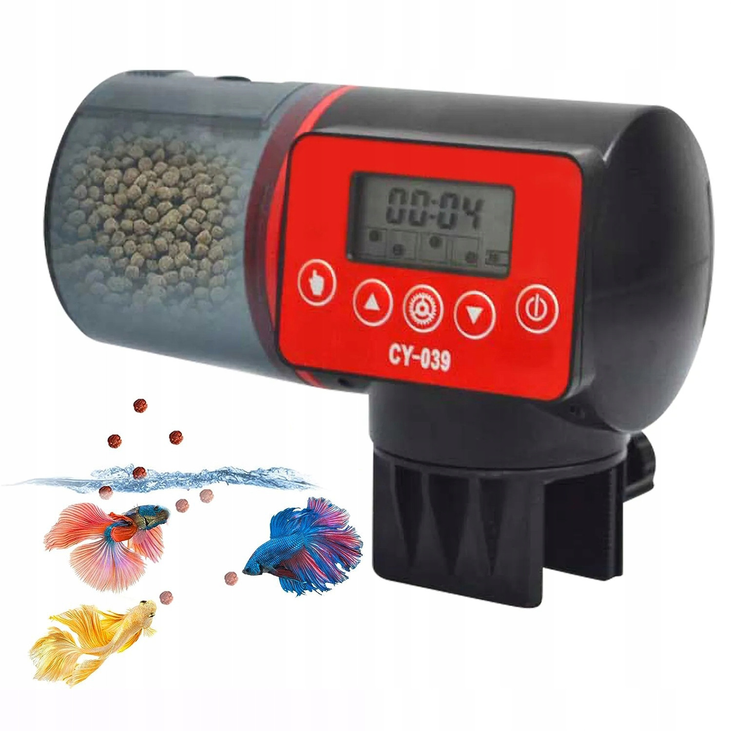 Automatické krmítko pro ryby Dávkovač krmiva Akvárium s měřením času