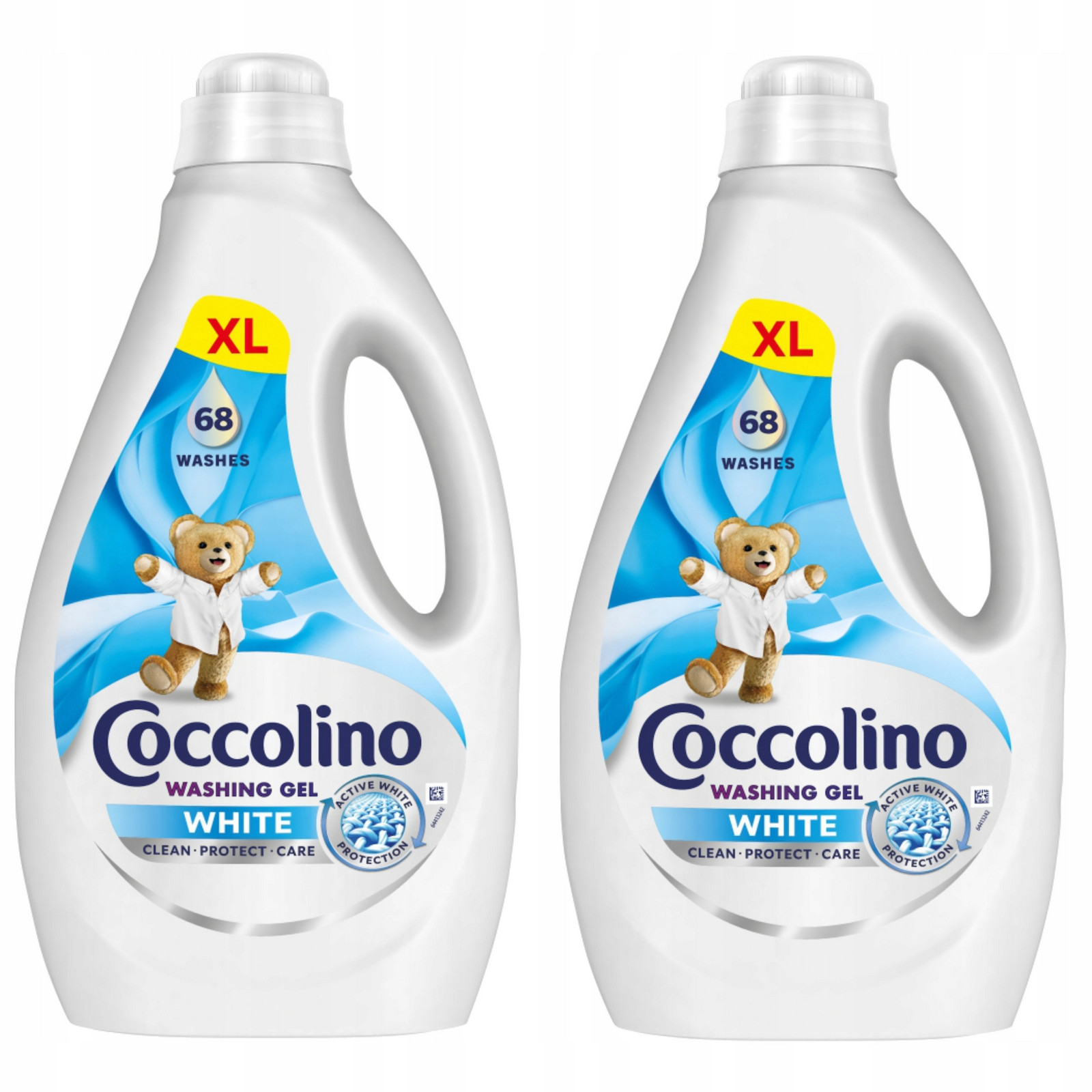 Gel Na Praní Tekutý Prací Prostředek Thanin Coccolino Care 128 Praní Bílá 2x2,72L