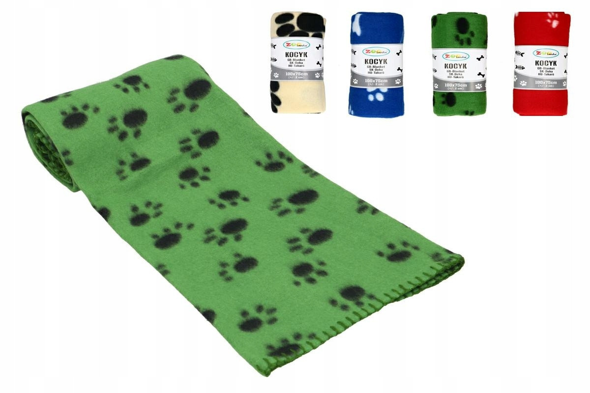 Fleecová Měkká Deka Pro Psa Kočku 100x75