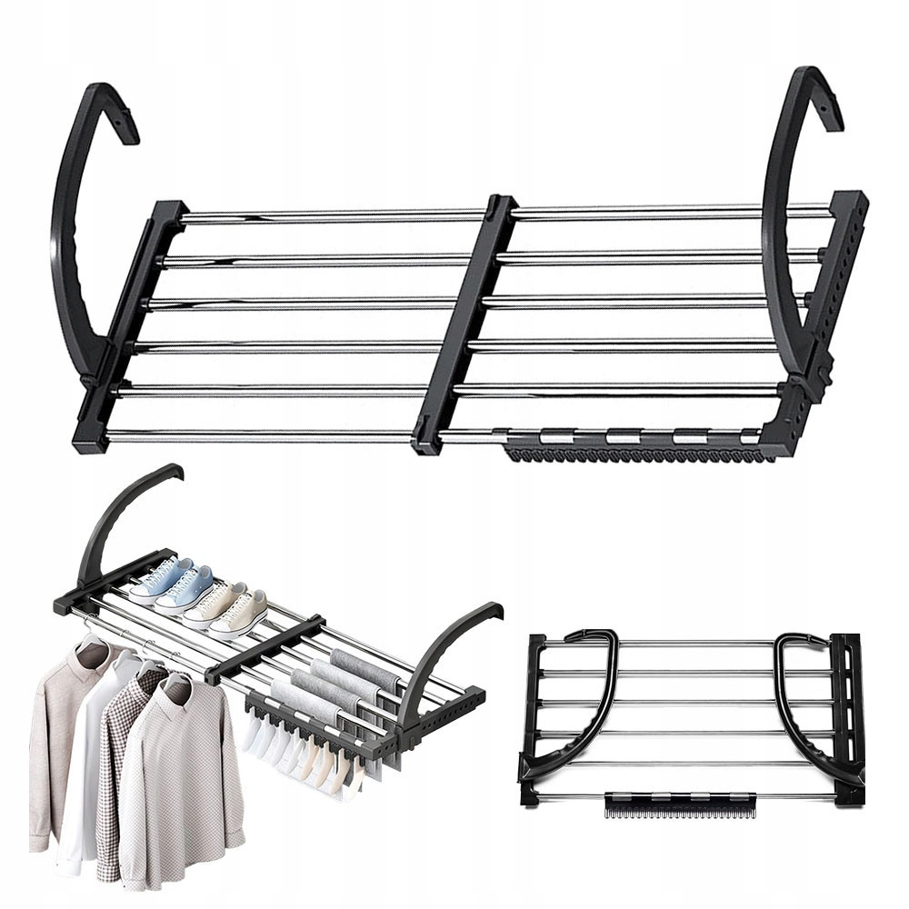 Sušák Prádla Balkon Balkonový Radiátor Sušák Na Oblečení 64-110CM