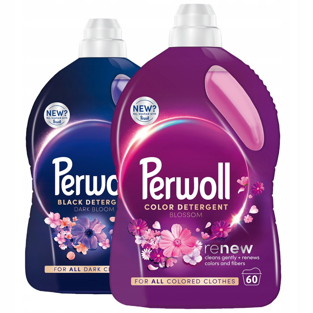 Perwoll Renew Dark Bloom Blossom Tekutý prací prostředek Mix 2x3l 120 praní