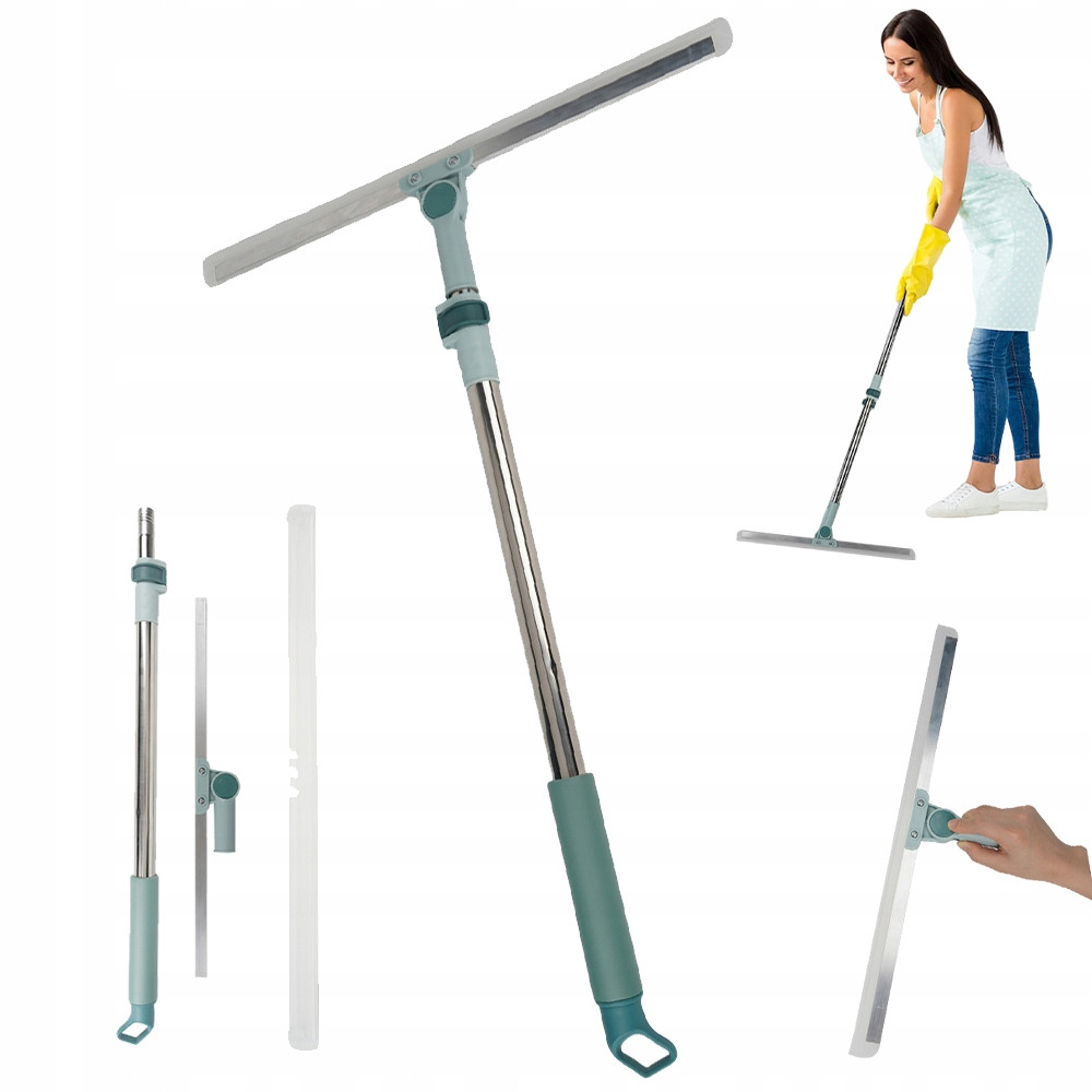 Stěrka Na Vodní Podlahy Shrnovač S Rukojetí A Teleskopickou Holí 110CM