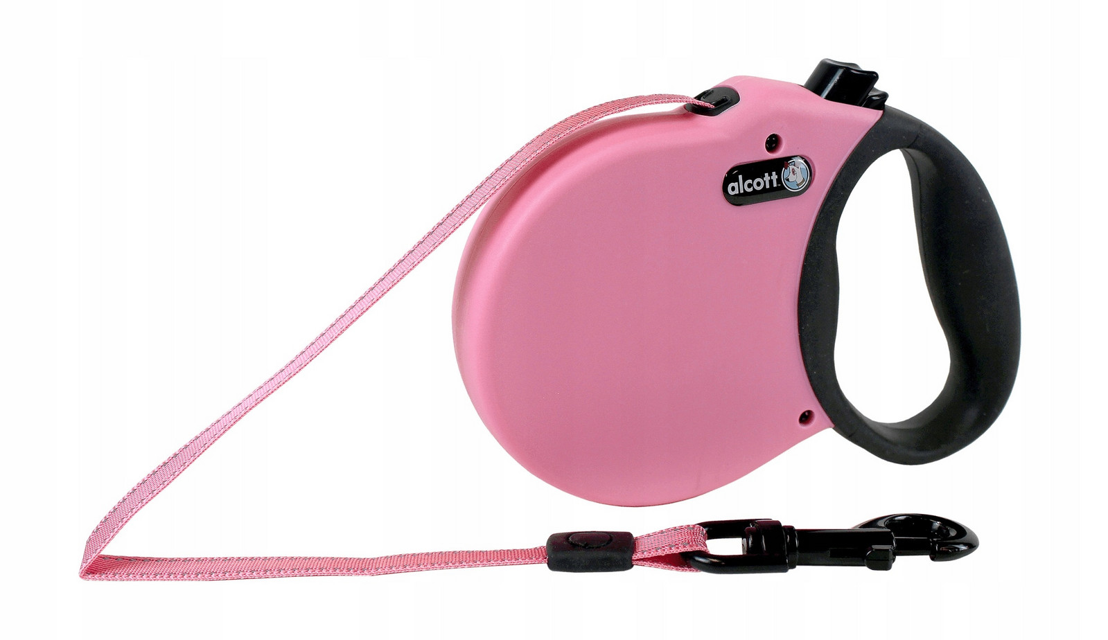 Alcott Adventure Pink reflexní vodítko automatická pro psa, růžová L