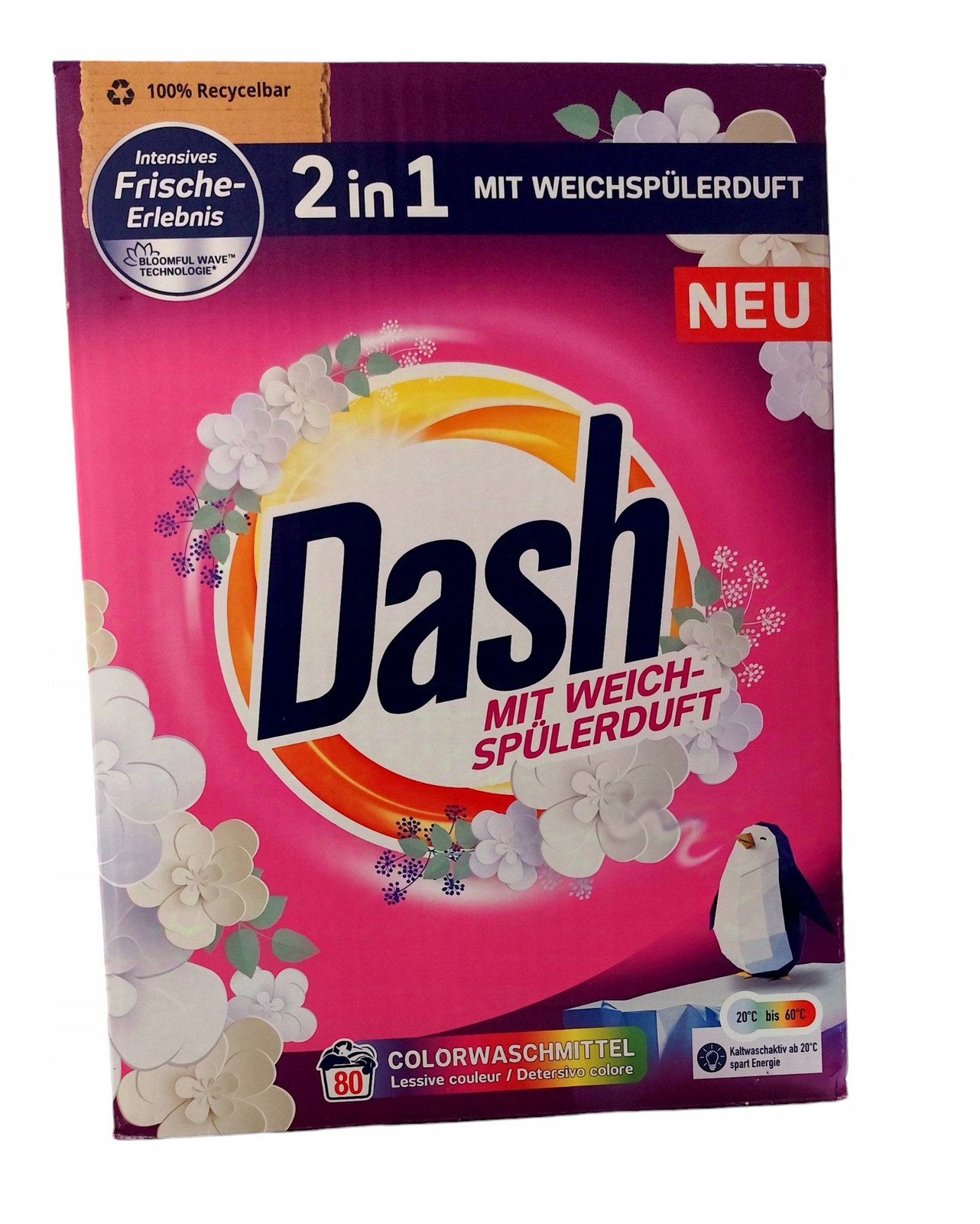 Dash Mit Weich Spulerduft 2in1 prášek na barevné prádlo 4,8 kg novinka s De