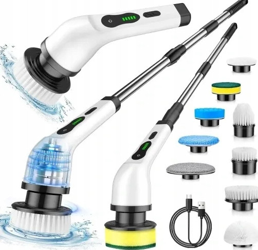 Elektrický Rotační Kartáč 360 ° Spin Scrubber Bezdrátový Mop 8V1