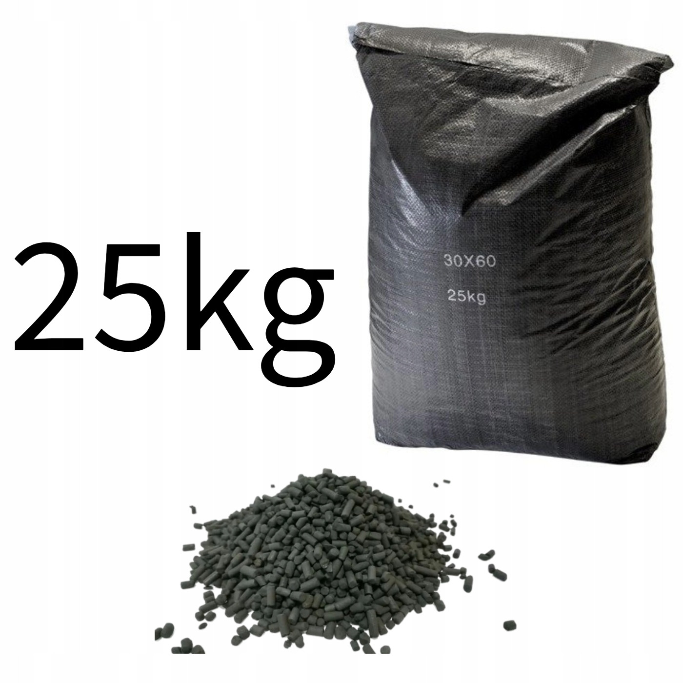 Náplň do Filtru do Akvária Aktivní uhlí 25kg 35l Velké Množství