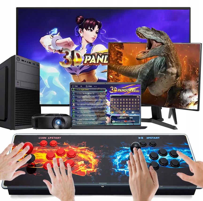Konzole Retro Pandora 3D Televizní Hra 29000 Her Pc Tv Hd Hdmi New Model