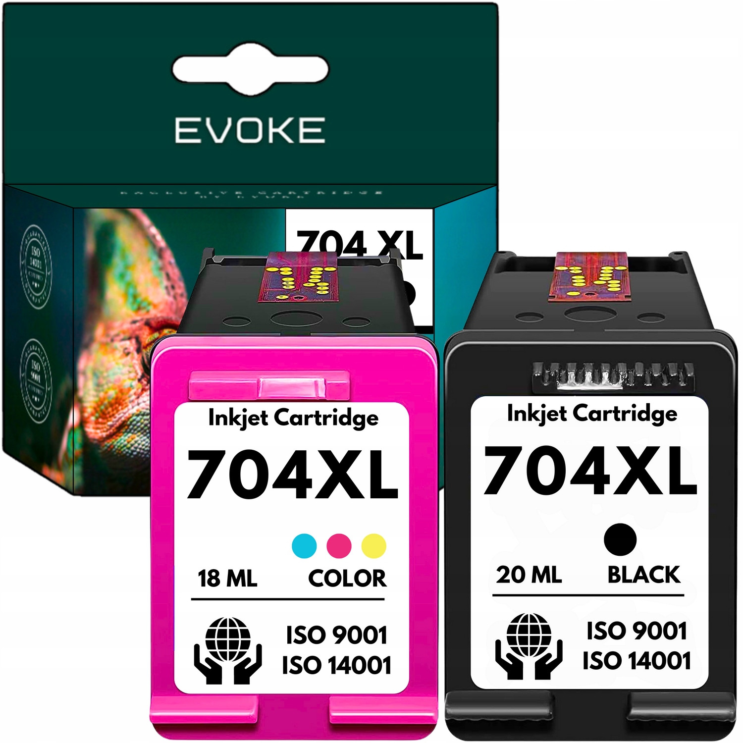 2x Inkoust pro tiskárnu Hp 704 XL černá barva Komplet 704XL