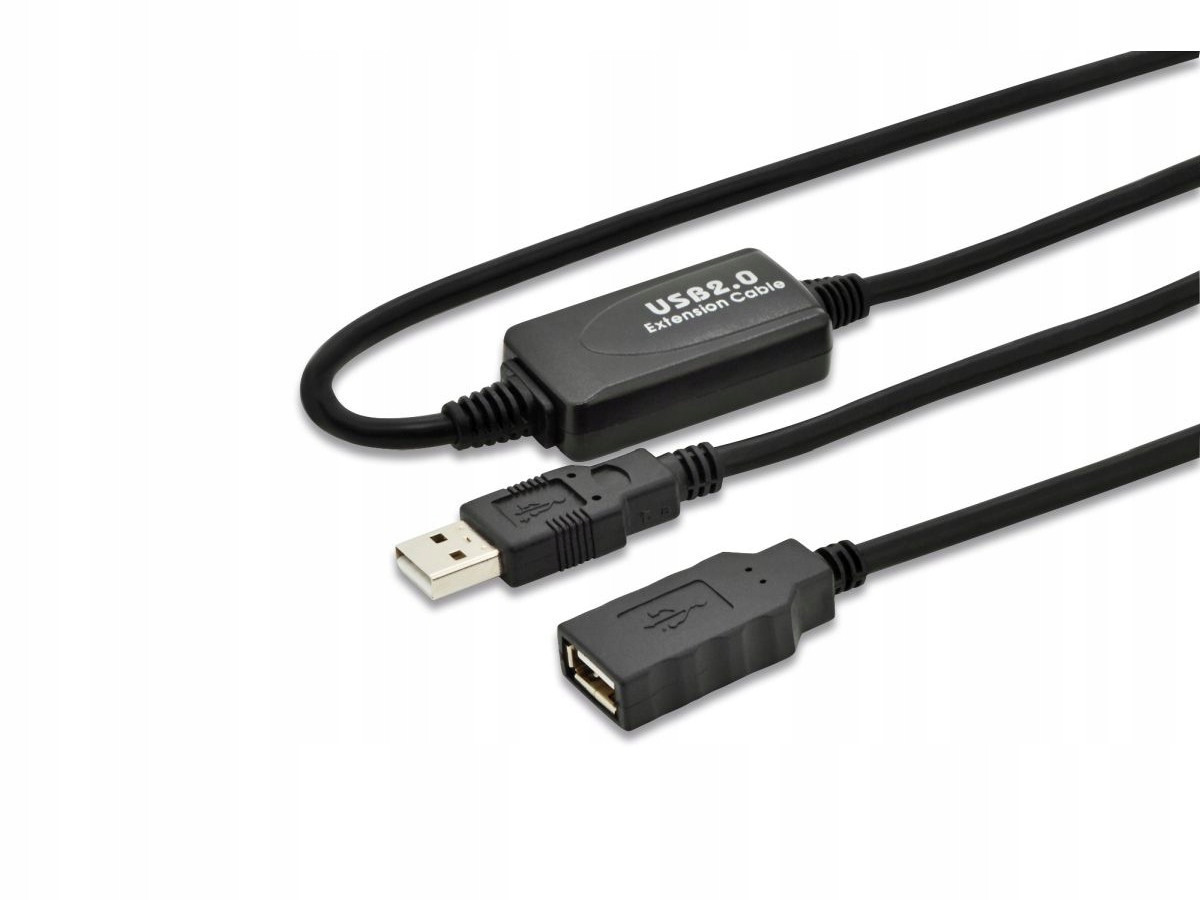 Kabel Digitus DA-73101 (usb M Usb F; 15m; černá barva)