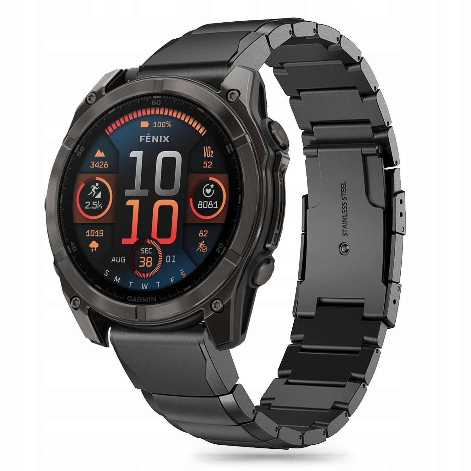 Ocelový Náramek Pro Garmin Fenix 5X Plus 6X Pro 7X 8 51MM