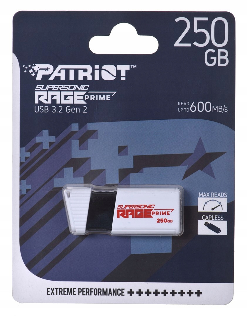 Patriot Rage Prime 600 MB/s 256 Gb Usb 3.2 8k IOPs