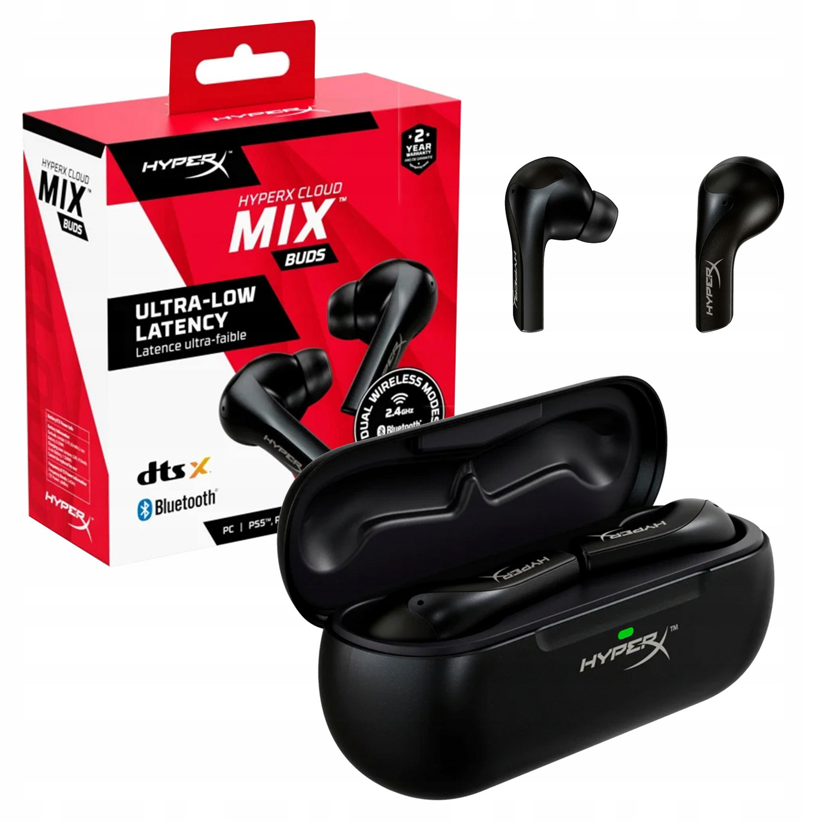 Sluchátka HyperX Cloud MIX Buds True Wireless černá