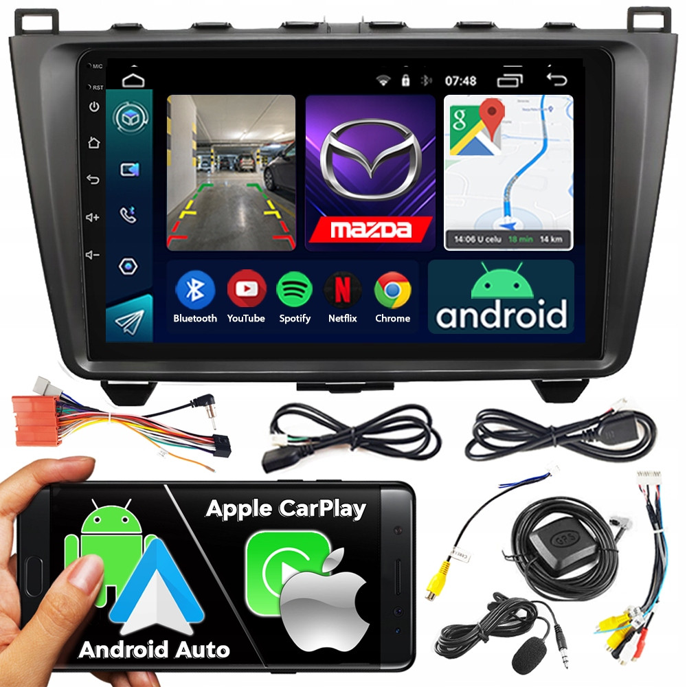 Autorádio Ncs RS-305 Mazda 6 2007-2013 Černá Android Navigace