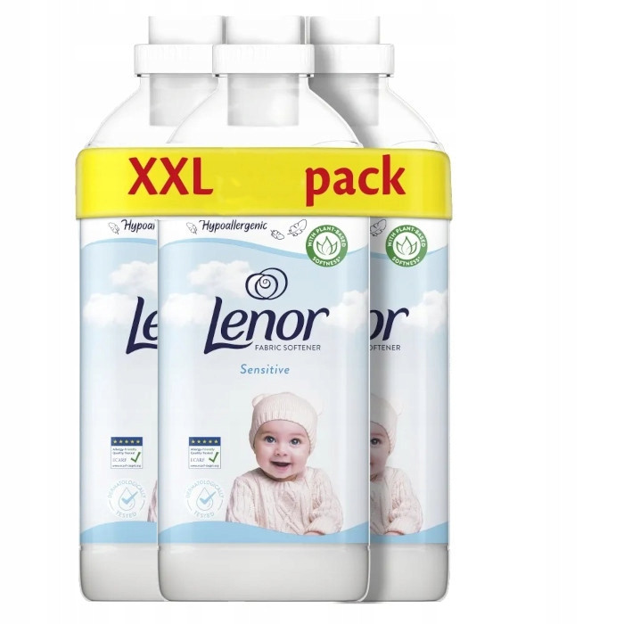 3x Lenor Caresse Peaux Sensibles 1,03L aviváž)