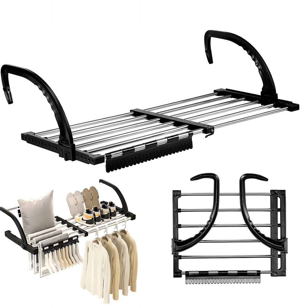 Sušák Radiátorová Balkonová Na Prádlo Teleskopická Skládací