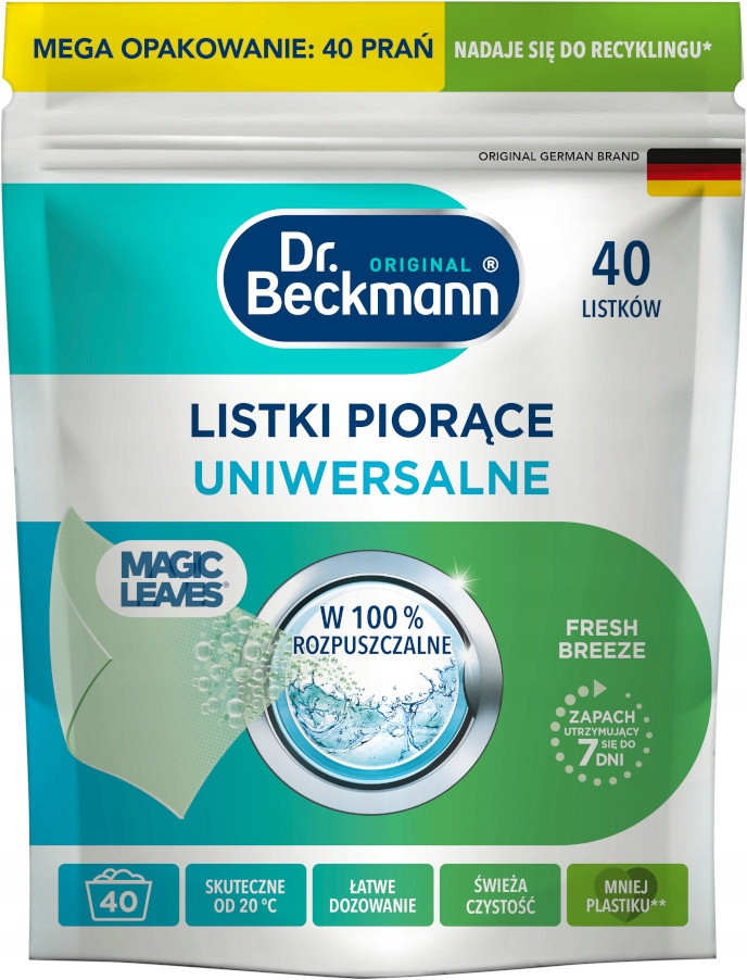 Ubrousky na praní vonné, s odstraňovačem skvrn Dr. Beckmann 40 ks