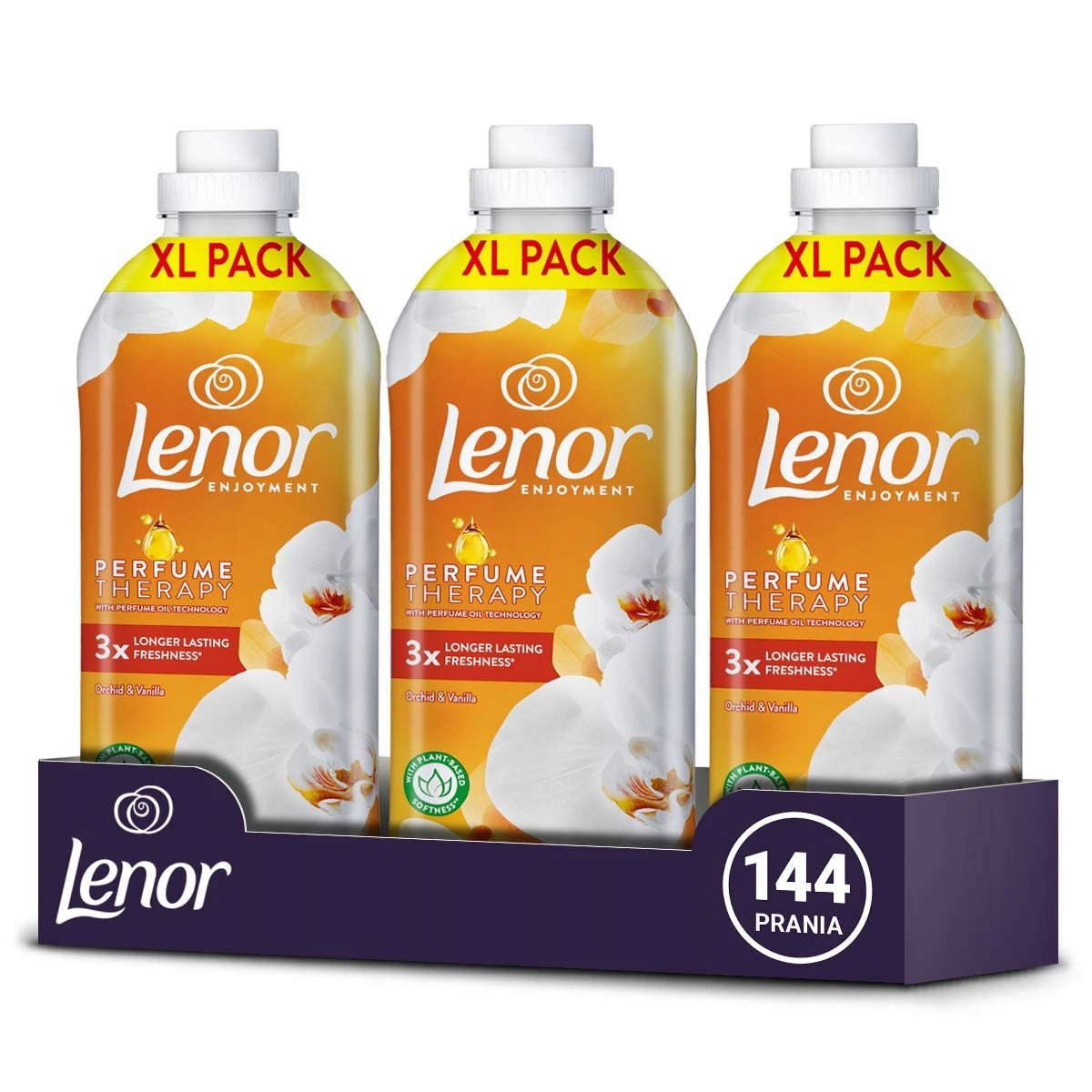 Sada Lenor změkčující aviváž Orchid Vanilla 144 praní 3x1,2L