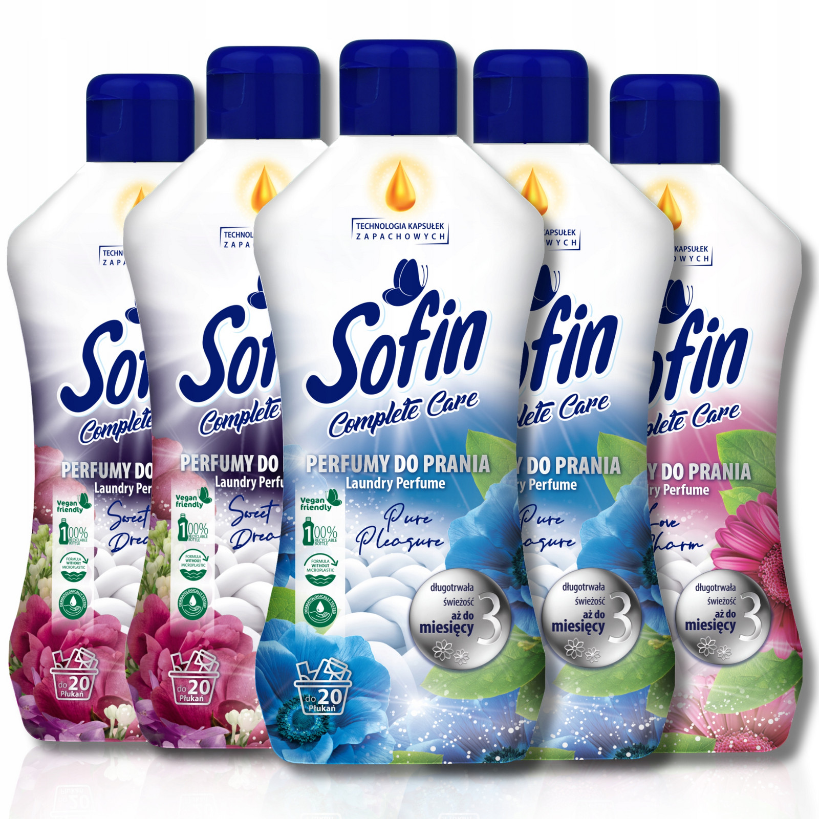 Sofin Parfém na textil do pračky Sušičky Sada 5 x 300ml MIX 100 Praní